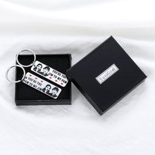 将图片加载到图库查看器,2pcs The Jam and Pam The Office TV Show Inspirational Gifts Couple Keychains for Him and Her Husband Wife Boyfriend Girlfriend for Valentines Day Anniversary Wedding Day