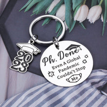 将图片加载到图库查看器,PhD Graduation Gifts for Him Her Funny Keychain 2023 Graduation Presents for Women Men MBA MSW Doctorate Masters Degree Pharmacist Son Daughter Best Friend Graduates Charms for Nursing Law School Male
