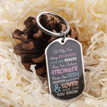 将图片加载到图库查看器,Inspirational Keychain Gifts for Son Daughter Birthday Graduation Present for Women Men Him Her Always Remember You are Braver Than You Believe Personalized Charms Pendant for Kids Boys Girls