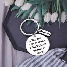 将图片加载到图库查看器,Funny Keychain Gift for Coworker Birthday Leaving Going Away Present for Men Women Thank You Gifts for Him Her Office Employee Appreciation Charm for Leader Admin Boss Day Goodbye Christmas