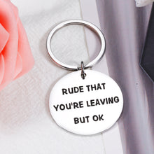 将图片加载到图库查看器,Funny Leaving Going Away Present for Departing Coworker, Gag Get Promoted Promotion Goodbye Keychain Gift for Colleague Friends Employee, Happy Retirement Appreciation Gifts for Boss Leader Coworkers