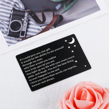 将图片加载到图库查看器,Husband Boyfriend Wallet Insert Card Gifts for Him Her Anniversary Birthday Wedding Card Gifts from Wife Girlfriend Hubby Valentines Day Engagement I Love You Gifts for Men Fiance Christmas Presents