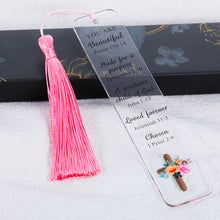 将图片加载到图库查看器,Motivational Christian Gifts Bookmark for Women Bible Verse Bookmarks for Teen Girls Daughter Book Lovers Christmas Stocking Stuffers for Her Friend Sister Birthday Valentines Religious Baptism Gift