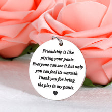 将图片加载到图库查看器,Funny Friendship Gifts for Women Friends Unique Christmas Gifts for Best Friend Men Bestie Birthday Gifts for Long Distance Friendship Keychain BFF Holiday Leaving Going Away Wedding Cheer Up Gifts
