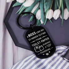 将图片加载到图库查看器,Boss Keychain for Women Men Funny Boss Day Gifts Idea for Boss Lady Birthday Christmas Present for Female Male Retiring Boss Leaving Going Away Gifts for Leader Manager Retirement Appreciation Jewelry