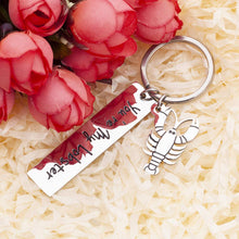 将图片加载到图库查看器,Couples Gifts Keychain for Boyfriend Girlfriend You’re My Lobster Cool TV Props Friends Wedding Valentine’s Anniversary Brithday Huaband Wife Romantic Keyring Jewelry for Him Her