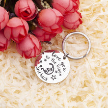将图片加载到图库查看器,Mother Keychain Mothers Day Gift for Mom from Daughter Son I Love You to The Moon and Back Couples Gifts for Girlfriend Boyfriend Wife Husband Wedding Anniversary Personalized Jewelry for Her Him