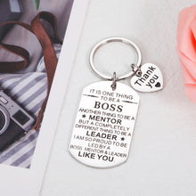 将图片加载到图库查看器,Boss Appreciation Gifts Keychain for Men Women Boss Day Leader Mentor Supervisor PM Lady Birthday Presents for Christmas Office Coworkers Male Thank You Leaving Going Away Retirement Promotion Charm