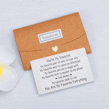 将图片加载到图库查看器,Valentines Day Card Gifts for Husband Boyfriend Anniversary Christmas Present for Men Women Wallet Insert Card Wedding Engagement Gifts for Him Her Birthday Couples Lovers Gifts from Girlfriend Wife