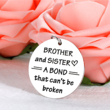 将图片加载到图库查看器,Sister And Brother Keychain, Brother Birthday Gifts Idea, Inspirational Christmas Gifts for Sister from Brother Graduation Gifts to Big Brother from Little Sister to Little Brother Sister in Law Gift