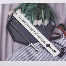 将图片加载到图库查看器,You are A Key Part of Our Team Bookmark Thank You Gifts for Boss Leader Team Gifts for Coworkers Office Women Men Mentor Employee Appreciation Gifts for Staff Coach Teacher Him Retirement Going Away