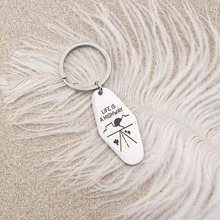 将图片加载到图库查看器,Life is A Highway Keychain for Women Men Music Lover Gift Life Quote Keyring Funny Gifts for Friends Sisters Perfect Present for Birthday Halloween Christmas Gifts for Him Her