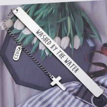 将图片加载到图库查看器,Baptism Gifts for Girls Boys Baby First Communion Christening Christmas Gifts for Goddaughter Godson Adult Baptism Gifts for Christian Women Men Catholics Church Washed By The Water Religious Bookmark