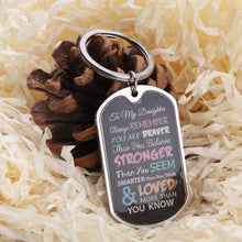 将图片加载到图库查看器,Inspirational Keychain Gifts for Son Daughter Birthday Graduation Present for Women Men Him Her Always Remember You are Braver Than You Believe Personalized Charms Pendant for Kids Boys Girls