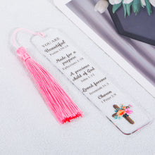 将图片加载到图库查看器,Motivational Christian Gifts Bookmark for Women Bible Verse Bookmarks for Teen Girls Daughter Book Lovers Christmas Stocking Stuffers for Her Friend Sister Birthday Valentines Religious Baptism Gift