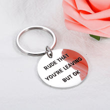 将图片加载到图库查看器,Funny Leaving Going Away Present for Departing Coworker, Gag Get Promoted Promotion Goodbye Keychain Gift for Colleague Friends Employee, Happy Retirement Appreciation Gifts for Boss Leader Coworkers