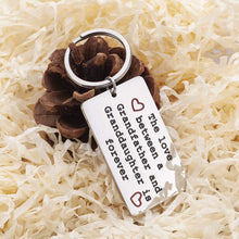 将图片加载到图库查看器,Gifts for Grandpa Birthday Keychain for Grandfather from Granddaughter for Fathers Day The Love Between A Grandfather and Granddaughter is Forever Christmas Family Gift for Grandad Grandparent Men Him