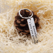 将图片加载到图库查看器,Grandpa Keychain Birthday Gifts for Grandfather from Granddaughter Grandson Father's Day Gift Christmas Wedding for Grandparents Men Him Promoted to Granddad Key Ring from Grandkids Grandchildren