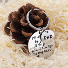 将图片加载到图库查看器,Father's Day Gift Keychain for Dad I'll Always Be Your Little Girl You Will Always Be My Hero Gift for Dad Keychain from Daughter Son Kids Wife for Birthday Christmas Valentines Day