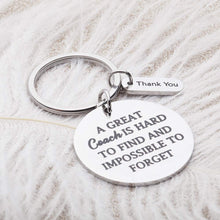 将图片加载到图库查看器,Eunigem Personalized Coach Keychain for Coach A Great Coach is Hard to Find Thank You Appreciation Key Ring Charm Tag Pendant Gift for Great Coach Retirement