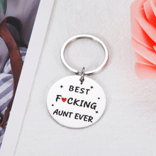 将图片加载到图库查看器,Funny Gifts for Aunts Birthday from Niece Nephew Unique Keychain for Women Auntie Aunt To Be Sister-in-law Jewelry from Sisters Daughter-in-law Christmas Mothers Day Best Aunt Ever Charm for Her