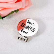 将图片加载到图库查看器,Boss Day Gifts for Men, Boss Lady Gifts for Women, Best Boss Ever Gifts Golf Ball Marker for Men Magnetic Hat Clip, Appreciation Thank You Gifts for Leader Mentor Christmas Retirement Farewell Gifts