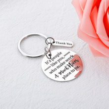 将图片加载到图库查看器,Coworker Gifts for Office Women Men Leaving Going Away Gifts for Work Bestie Thank You Keychain Appreciation Gifts for Her Him Colleague Christmas Birthday Retirement Promotion Gifts for Leader Mentor