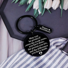 将图片加载到图库查看器,Happy Retirement Gifts for Men Women 2022 Retirement Keychain Thank You Gifts for Her Him Teacher Appreciation Present for Retiring Boss Nurses Coworker Going Away Leaving Gifts for Retired Colleague