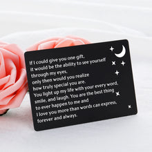 将图片加载到图库查看器,Husband Boyfriend Wallet Insert Card Gifts for Him Her Anniversary Birthday Wedding Card Gifts from Wife Girlfriend Hubby Valentines Day Engagement I Love You Gifts for Men Fiance Christmas Presents