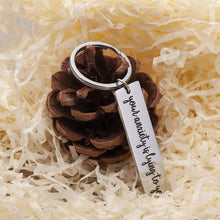 将图片加载到图库查看器,Inspirational Keychain Gifts for Women Men Recovery Jewelry Keyring Anti - Anxiety Depression Self Care Stress Relief Birthday Christmas Gifts Mantra Jewelry for Him Her Your Anxiety is Lying to You