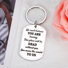 将图片加载到图库查看器,Coworker Leaving Gifts for Women Funny Keychain Colleague Going Away for New Job Gift Office Men Friends Promotion Present for Departing Coworkers Boss Leader Mentor Retirement Farewell Charm