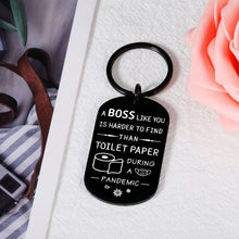 将图片加载到图库查看器,Boss Keychain for Women Men Funny Boss Day Gifts Idea for Boss Lady Birthday Christmas Present for Female Male Retiring Boss Leaving Going Away Gifts for Leader Manager Retirement Appreciation Jewelry