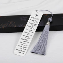 将图片加载到图库查看器,Inspirational Christian Religious Gifts Bible Verse Bookmark for Women Christmas Stocking Stuffers for Her Catholic Sister Friends Teen Girl Birthday Gifts for Bookworms Goddaughter Book Lover Readers