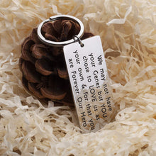 将图片加载到图库查看器,Step Dad Keychain Birthday Gifts for Stepfather Dad Gift from Daughter Son Thank You Gift We May not Have Your Genes but You Chose to Love us as Your own & for That You are Forever Our Hero Jewelry