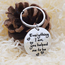 将图片加载到图库查看器,Mothers Day Gifts Keychain for Mom from Daughter Son Everything I am You Helped Me to Be Birthday Presents for Mother Dad Christmas Thanksgiving day Wedding Graduation Appreciation gift for Women Men