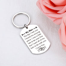 将图片加载到图库查看器,Husband Keychain Anniversary for Husband Boyfriend from Wife Girlfriend to My Man Wedding Birthday Christmas Valentines Present for Men Him Fiance