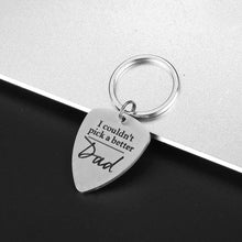 将图片加载到图库查看器,Father’s Day Gifts Personalized Guitar Pick for Dad Father Stepfather Stepdaddy Daddy I Couldn't Pick a Better Dad Guitar Pick Gift from Wife Daughter Son Kids Child Birthday Gift for Men Present