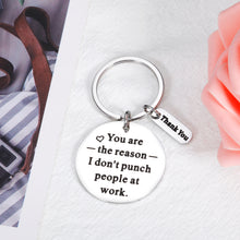 将图片加载到图库查看器,Funny Keychain Gift for Coworker Birthday Leaving Going Away Present for Men Women Thank You Gifts for Him Her Office Employee Appreciation Charm for Leader Admin Boss Day Goodbye Christmas