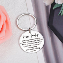 将图片加载到图库查看器,Boss Lady Gifts for Women, Boss Lady Office Decor, Boss Lady Definition Key Holder, Boss Day Gifts for Female Bosses, Office Key Chain for Women Boss Birthday Appreciation Gifts from Team Coworker