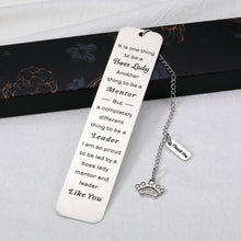 将图片加载到图库查看器,Boss Day Gifts for Women Boss Lady Thank You Gifts for Female Boss Mentor Leader Appreciation Gifts for Manager Supervisor Leaving Going Away Present for Christmas Valentines Retirement Bookmark