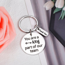 将图片加载到图库查看器,Team Gifts for Coworker Keychain Thank You Gifts for Staff Employee Appreciation Present for Manager Leader Boss Day Gifts for Boss Lady Birthday Christmas Charm for Coworker Women Leaving Retirement