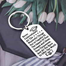 将图片加载到图库查看器,Gifts for Graduating Seniors 2021 Keychain for Him Her College Masters High School Student Graduation Gifts for Girls Boys Future Nurse Teacher Inspirational Gifts for Women Men Grads BFF Son Daughter