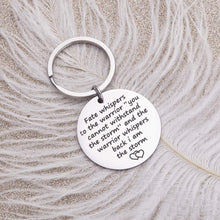 将图片加载到图库查看器,Encouragement Keychain Inspirational Gifts for Women Men Teenage girls Fate Whispers to The Warrior I Am The Storm Key Tag Recovery Survivor Motivational Awareness Jewelry