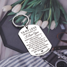 将图片加载到图库查看器,Christmas Gifts for Men Women Stocking Stuffers for Her Him Boyfriend Husband Birthday Gifts for Anniversary Valentines To My Love Soulmate Keychain Gifts from Girlfriend Wife Wedding Engagement Charm