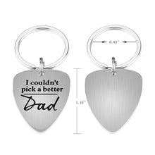将图片加载到图库查看器,Father’s Day Gifts Personalized Guitar Pick for Dad Father Stepfather Stepdaddy Daddy I Couldn't Pick a Better Dad Guitar Pick Gift from Wife Daughter Son Kids Child Birthday Gift for Men Present
