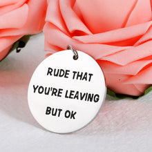 将图片加载到图库查看器,Funny Leaving Going Away Present for Departing Coworker, Gag Get Promoted Promotion Goodbye Keychain Gift for Colleague Friends Employee, Happy Retirement Appreciation Gifts for Boss Leader Coworkers