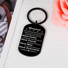 将图片加载到图库查看器,Encouragement Sobriety Gifts Inspirational Keychain for Men Women Recovery Gifts for NA AA Addiction Alcoholic Suicidal Breast Cancer Survivor Post Surgery Sober Strong Warrior Birthday Christmas Gift