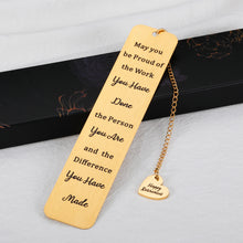 将图片加载到图库查看器,May You Be Proud of The Work You Have Done Retirement Gift Bookmark for Women Men Retiring Nurses Teacher Farewell Gift Christmas Present for Retired Mentor Appreciation Gifts for Coworker Leaving