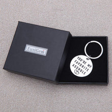 将图片加载到图库查看器,Funny Gifts for Boyfriend Girlfriend You're My Favorite Asshle Keychain for Husband Wife Valentines Day Birthday Anniversary Christmas Present Couples Keychains for Him Her