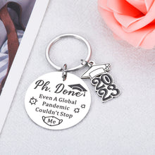 将图片加载到图库查看器,PhD Graduation Gifts for Him Her Funny Keychain 2023 Graduation Presents for Women Men MBA MSW Doctorate Masters Degree Pharmacist Son Daughter Best Friend Graduates Charms for Nursing Law School Male